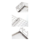 Maxbell Portable Grill Basket Net Holder Foldable Mesh for Toast Vegetables Fish