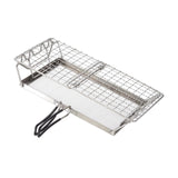 Maxbell Portable Grill Basket Net Holder Foldable Mesh for Toast Vegetables Fish