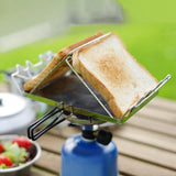 Maxbell Portable Grill Basket Net Holder Foldable Mesh for Toast Vegetables Fish