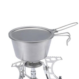 Maxbell Dia 12.7cm Camping Pot Lid Bowl Dish Cover Tableware with Handle Dinnerware