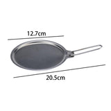 Maxbell Dia 12.7cm Camping Pot Lid Bowl Dish Cover Tableware with Handle Dinnerware