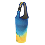 Maxbell Insulated Neoprene Water Bottle Carrier Bag Carrying Bag Holder Cover Pouch Yellow Blue