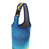 Maxbell Insulated Neoprene Water Bottle Carrier Bag Carrying Bag Holder Cover Pouch Yellow Blue