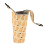 Maxbell Insulated Neoprene Water Bottle Carrier Bag Carrying Bag Holder Cover Pouch Yellow Pear