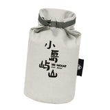 Maxbell Hiking Food Grain Rice Bag 680ml Durable Pouch Drawstring Closure Portable White