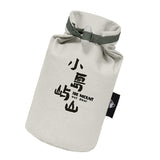 Maxbell Hiking Food Grain Rice Bag 680ml Durable Pouch Drawstring Closure Portable White