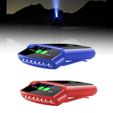 Maxbell Caps Headlight Sun Visor LED Light Waterproof Clip On Light Outdoor Blue