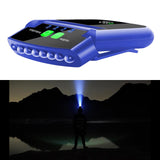 Maxbell Caps Headlight Sun Visor LED Light Waterproof Clip On Light Outdoor Blue