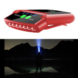 Maxbell Caps Headlight Sun Visor LED Light Waterproof Clip On Light Outdoor Red