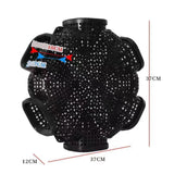 Maxbell 6 Hole Fishing Eel Cage Trap Baits Mesh for Prawn Lobster Crawdad