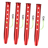 Maxbell 4Pcs Aluminum Alloy Tent Pegs Peg Snow Camping Stakes Rain Tarps Hiking Red