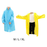 Maxbell Portable Rain Poncho Long Sleeves EVA Jacket Waterproof Boy Girl Unisex M Yellow