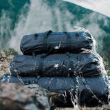 Maxbell Camping Tent Storage Bag Duffel Waterproof Case Picnic Outdoor Fishing Black 75cmx26cm S