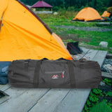 Maxbell Camping Tent Storage Bag Duffel Waterproof Case Picnic Outdoor Fishing Black 90cmx30cm L