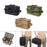 Maxbell Outdoor Camping Storage Bag Oxford Cloth Pockets for Travel Barbecue Hunting Black