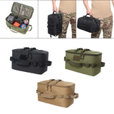Maxbell Outdoor Camping Storage Bag Oxford Cloth Pockets for Travel Barbecue Hunting Black