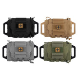 Maxbell Multifunctional First Aid Bag Utility Pouch for Outdoor Activities Camping Black