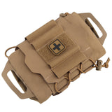 Maxbell Multifunctional First Aid Bag Utility Pouch for Outdoor Activities Camping Brown
