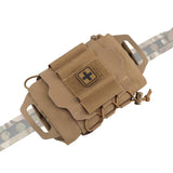 Maxbell Multifunctional First Aid Bag Utility Pouch for Outdoor Activities Camping Brown