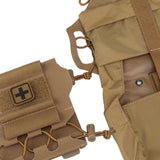 Maxbell Multifunctional First Aid Bag Utility Pouch for Outdoor Activities Camping Brown