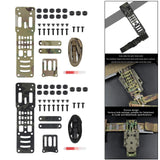 Maxbell Modular Holster Adapter Platform Belt Quick Locking System Leg Strap Kit black