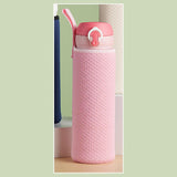 Maxbell Neoprene Water Bottle Carrier Bag Cup Sleeve Holder Embossed 550ml Pink