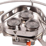 Maxbell Camping Gas Stove Folding 3 Furnaces Heads Cooking Tool Picnic Outdoor