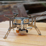 Maxbell Camping Gas Stove Folding 3 Furnaces Heads Cooking Tool Picnic Outdoor
