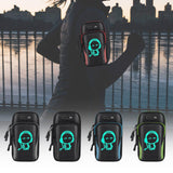 Maxbell Sport Armband Running Jogging Arm Bag Case Gym Band Pouch Holder Phone Gray