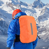 Maxbell Backpack Rain Cover with Reflective Strip 30-40L Rainproof Multi Function Orange
