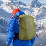 Maxbell Backpack Rain Cover with Reflective Strip 30-40L Rainproof Multi Function Green