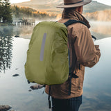 Maxbell Backpack Rain Cover with Reflective Strip 30-40L Rainproof Multi Function Green