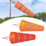 Maxbell Windsock Wind Measurement Wind Direction Indicator Hanging Reflective Belt Orange