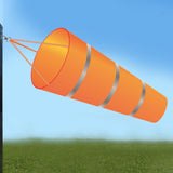 Maxbell Windsock Wind Measurement Wind Direction Indicator Hanging Reflective Belt Orange
