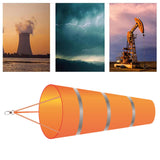 Maxbell Windsock Wind Measurement Wind Direction Indicator Hanging Reflective Belt Orange