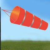 Maxbell Windsock Wind Measurement Wind Direction Indicator Hanging Reflective Belt Red