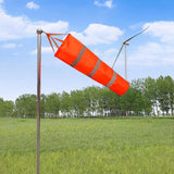 Maxbell Windsock Wind Measurement Wind Direction Indicator Hanging Reflective Belt Red