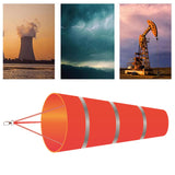 Maxbell Windsock Wind Measurement Wind Direction Indicator Hanging Reflective Belt Red
