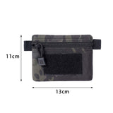 Maxbell Outdoor Wallet Nylon Purse Organizer Pouch Small Bag Zipper for Climbing Black