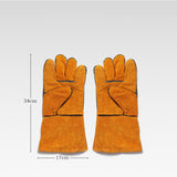 Maxbell 2x Heat Resistant Gloves Kitchen Baking Tool Fireproof BBQ Mitts for Grill