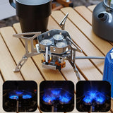 Maxbell Camping Gas Stove Folding Cooking Tool Durable for Fishing Outdoor Camping