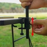 Maxbell Lamp Bracket with Stake 2 Hooks Detachable Easy to Install for Outside Red