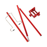 Maxbell Lamp Bracket with Stake 2 Hooks Detachable Easy to Install for Outside Red