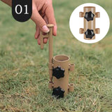 Maxbell Portable Tent Rod Holder Reinforced Bracket for Traveling Fishing Outdoor khaki