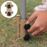 Maxbell Portable Tent Rod Holder Reinforced Bracket for Traveling Fishing Outdoor khaki