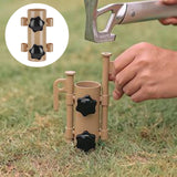 Maxbell Portable Tent Rod Holder Reinforced Bracket for Traveling Fishing Outdoor khaki