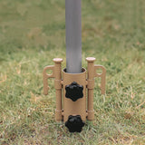 Maxbell Portable Tent Rod Holder Reinforced Bracket for Traveling Fishing Outdoor khaki