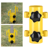 Maxbell Portable Tent Rod Holder Reinforced Bracket for Traveling Fishing Outdoor yellow