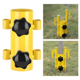 Maxbell Portable Tent Rod Holder Reinforced Bracket for Traveling Fishing Outdoor yellow