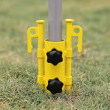 Maxbell Portable Tent Rod Holder Reinforced Bracket for Traveling Fishing Outdoor yellow